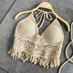 Boho Fringe Tank - Piña Colada
