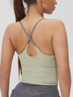 Back Sports Tank Top Quick Dry with Padded Cups