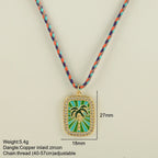 Handwoven Wool Chain Choker - Piña Colada