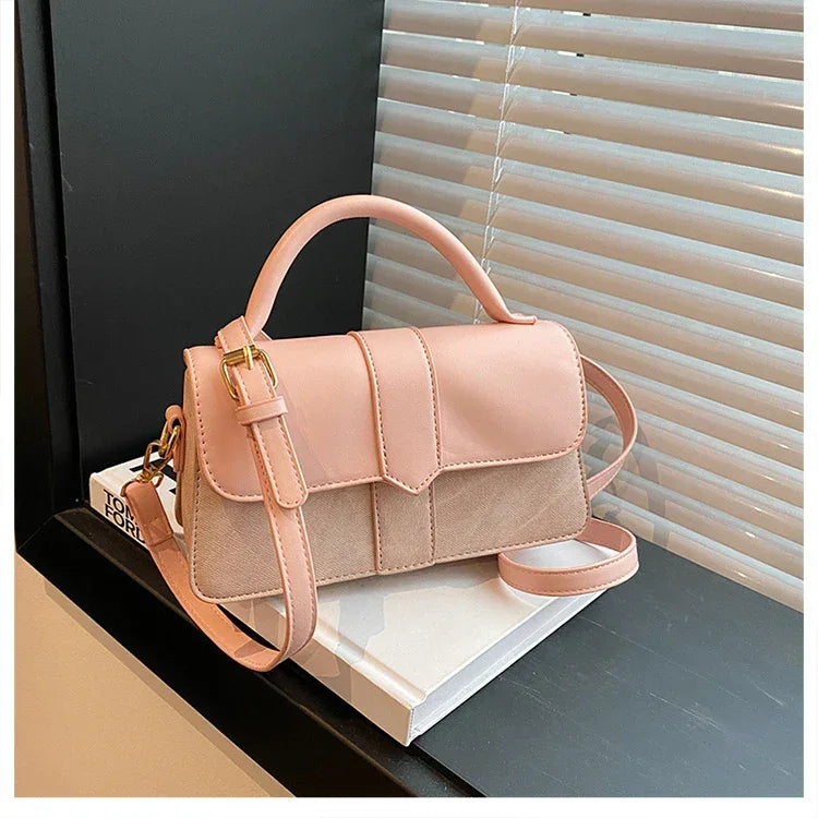 Leather Shoulder Bag - Piña Colada