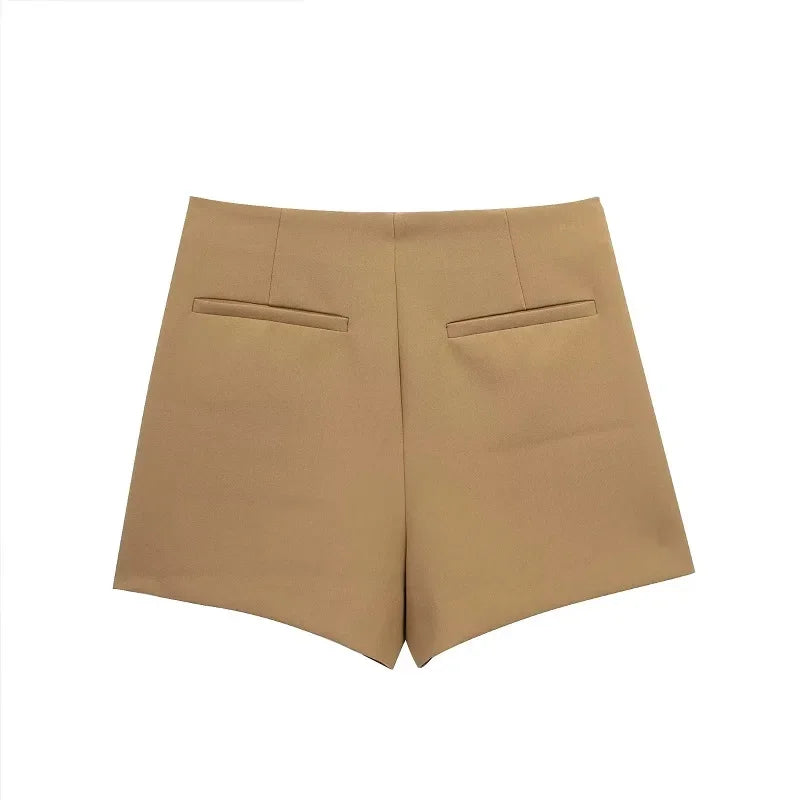 High Waist Tiered Skort – Chic Casual Elegance - Piña Colada
