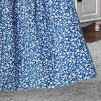 Floral Print Elastic Waist Loose - Piña Colada