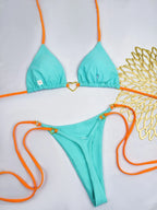 Bikini Low Waist Lace-up - Piña Colada