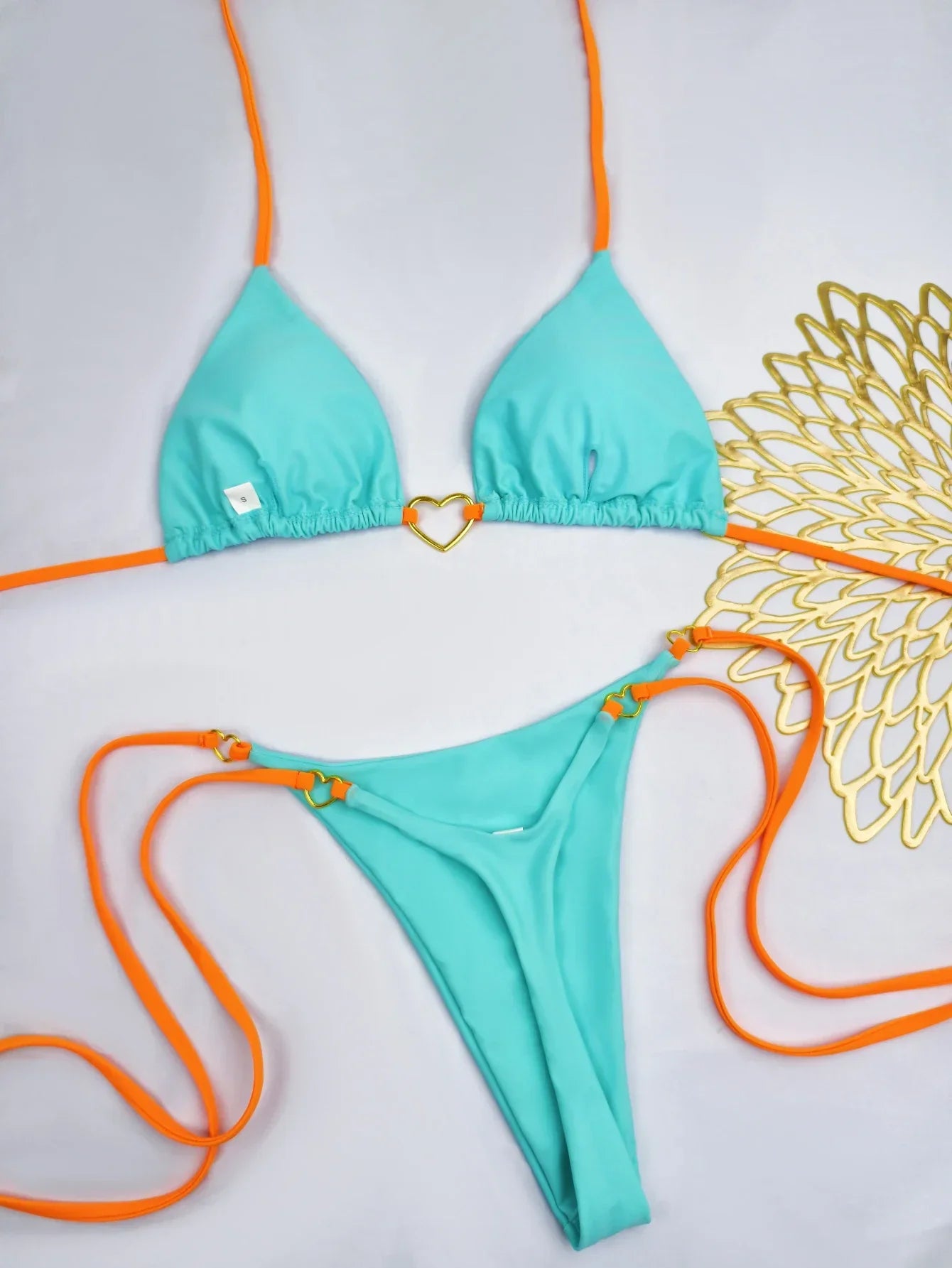 Bikini Low Waist Lace-up - Piña Colada