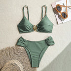 High-Waist String Bikini Set