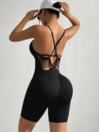 Yoga Workout Jumpsuits Hollowout