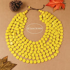 Multi-color Necklace Wooden - Piña Colada