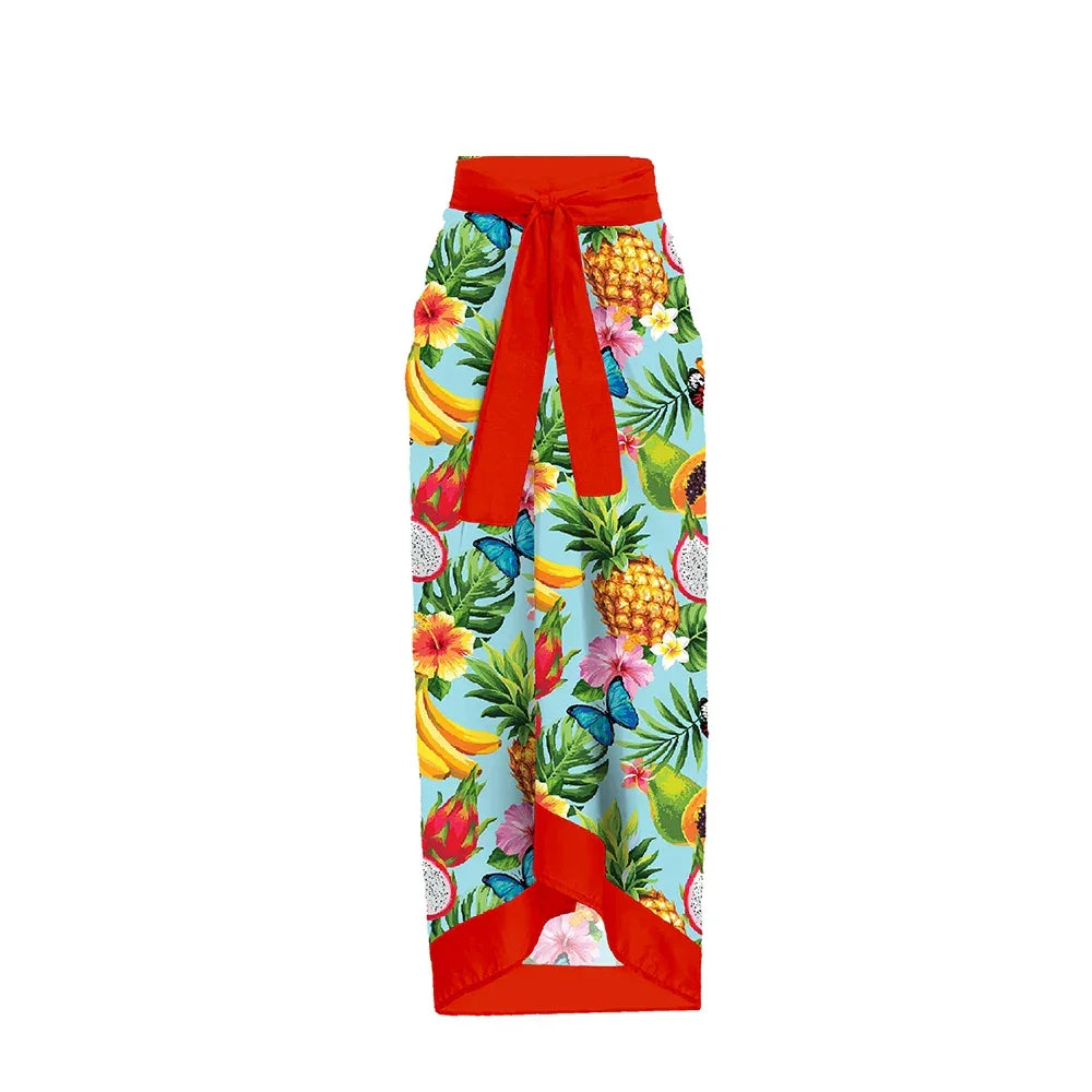 Print Cover Up Monokini - Piña Colada