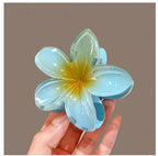 Gradient Hair Clips Women Flower - Piña Colada