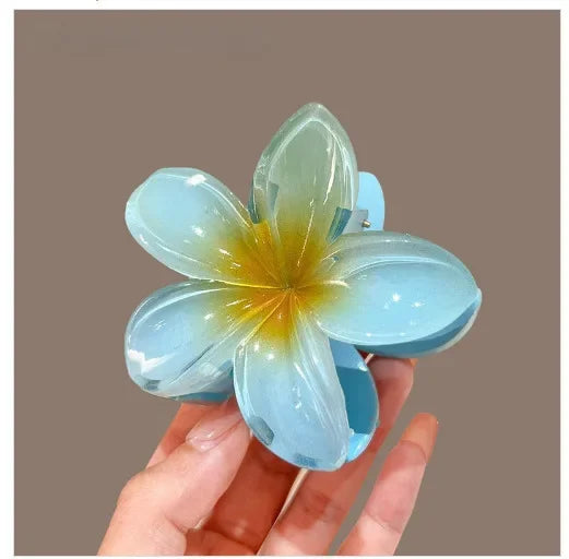 Gradient Hair Clips Women Flower - Piña Colada