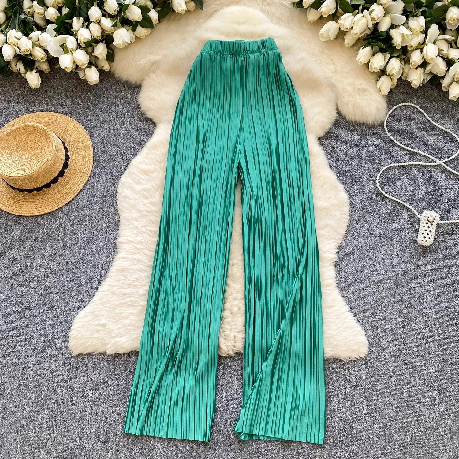 Summer Casual Pants Women High Waist - Piña Colada