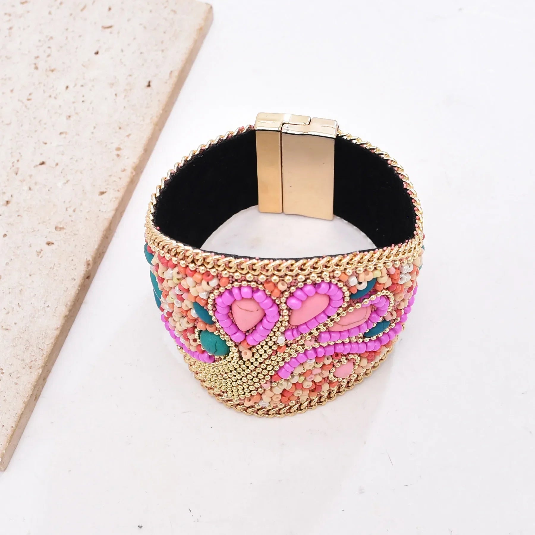 Acrylic Beads Bracelet - Piña Colada