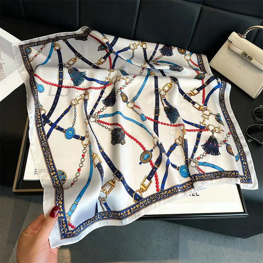 Square Scarf Silk Thin - Piña Colada