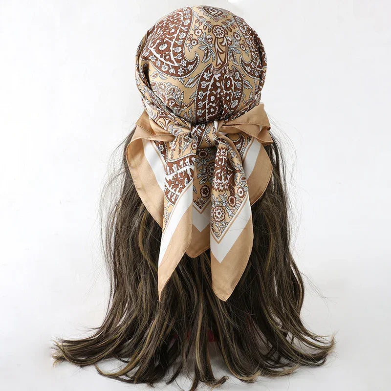 Bohemian Silk Scarf - Piña Colada