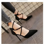 Cross-strap Sandals High Heels - Piña Colada
