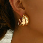 Chunky Hoop Earrings - Piña Colada