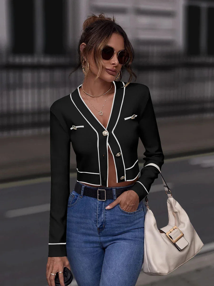 Brandy Stripe Knit Crop Top – Streetwear Style - Piña Colada
