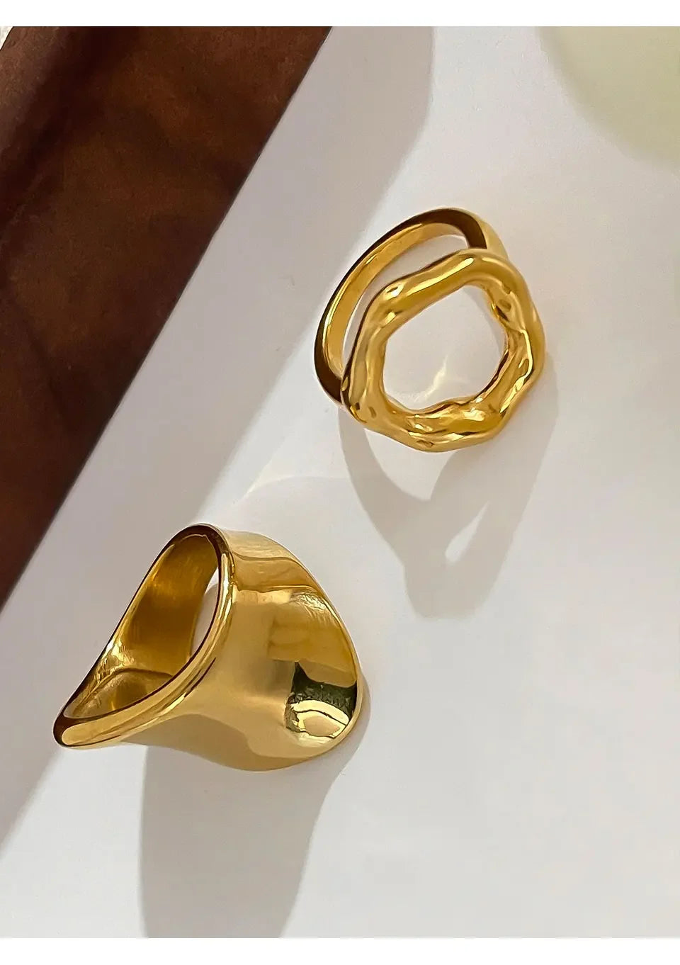 Gold Plated Rings - Piña Colada