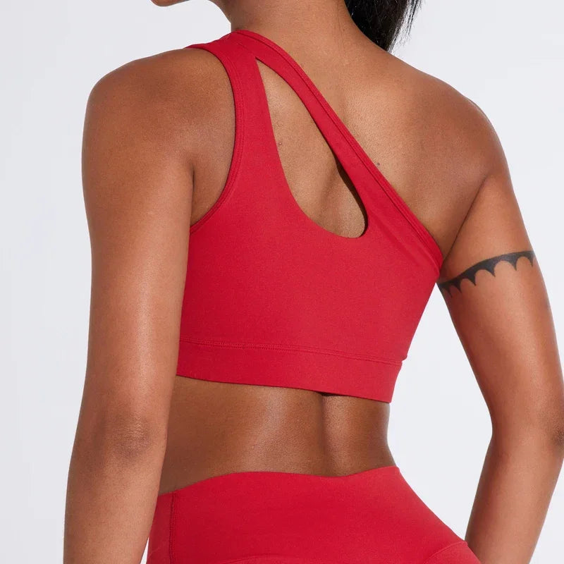 One Shoulder Sports Bras