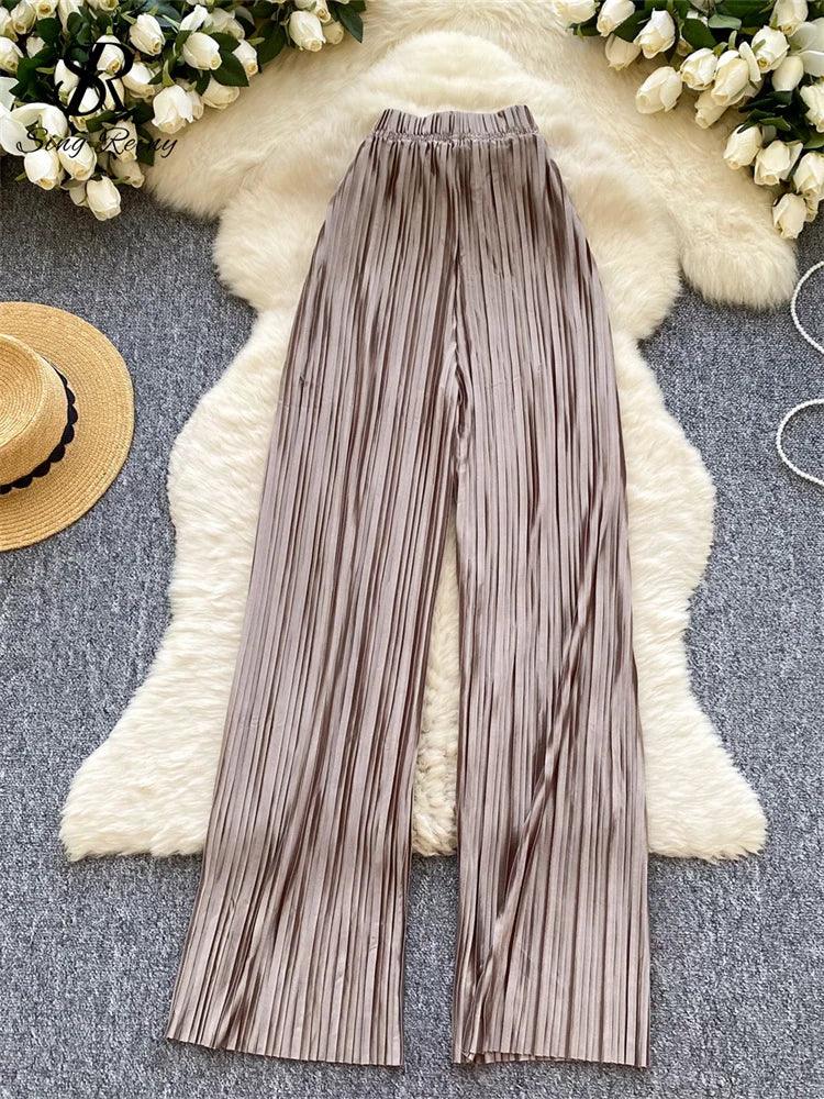 Summer Casual Pants Women High Waist - Piña Colada