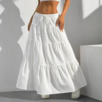 Midi Skirt with Tie Up - Piña Colada