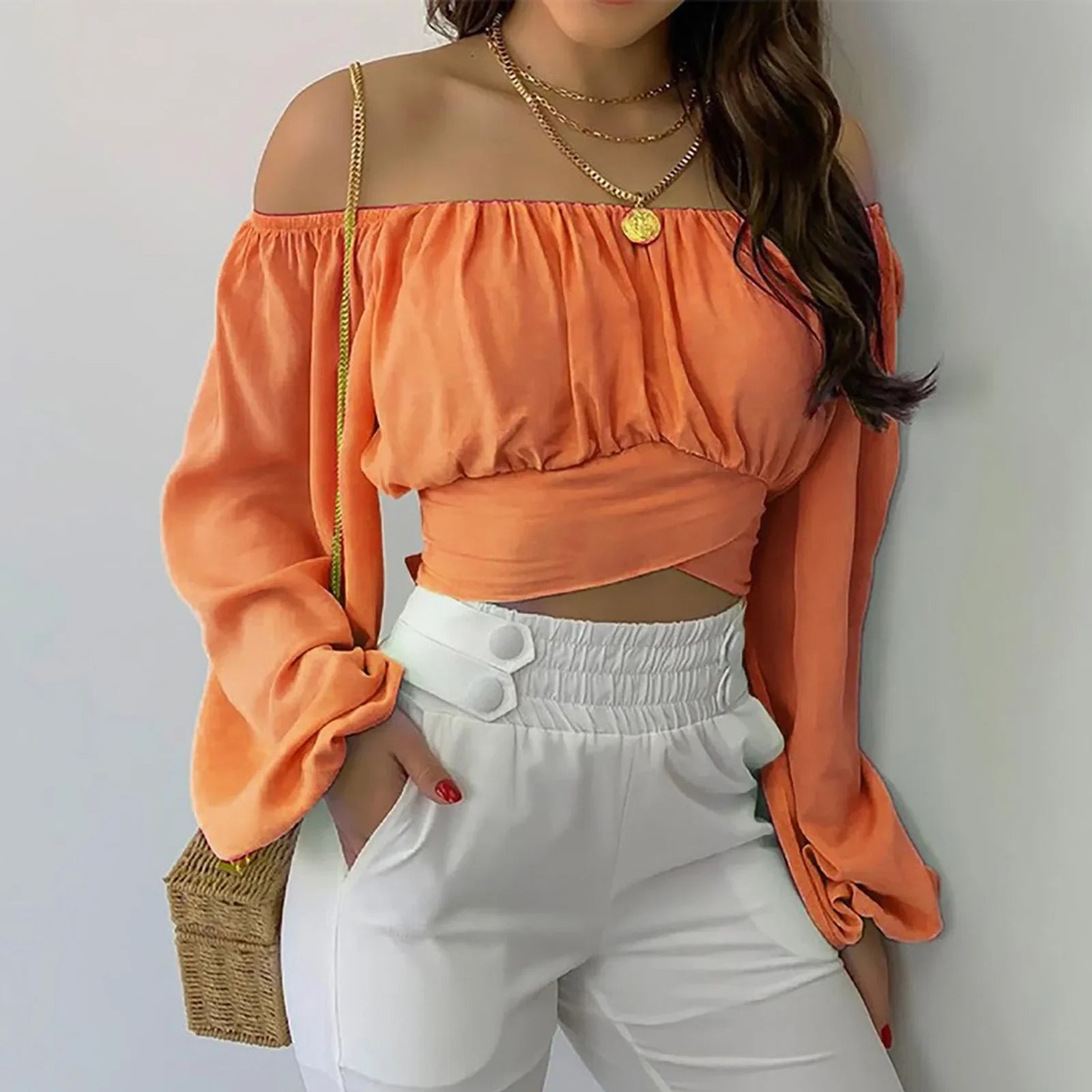 Off Shoulder Blouse - Piña Colada