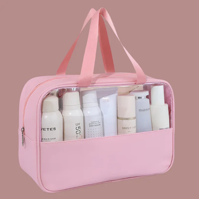 Portable Travel cosmetic bag Transparent - Piña Colada