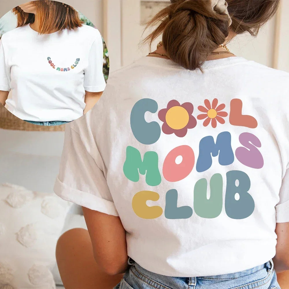 COOL MOMS CLUB T-SHIRT - Piña Colada