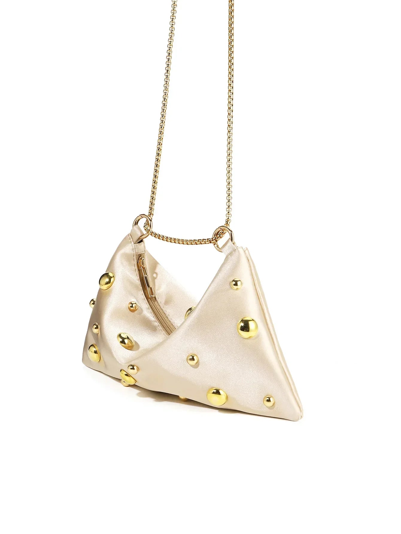 Women's Handbags Soft Satin Shoulder Chain Bag - Piña Colada