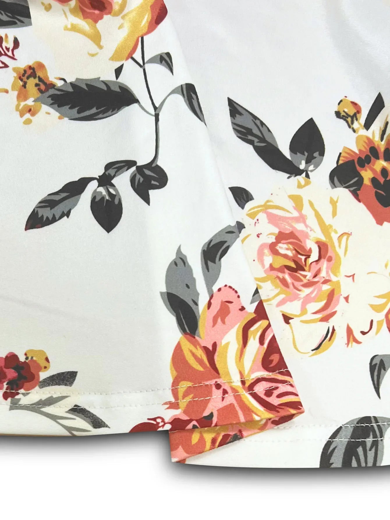 Floral print skirt women's - Piña Colada