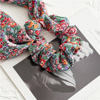 Print Bow Satin Long Ribbon - Piña Colada