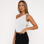 Cutenova Beaded Knit Tank Top – Sparkle in Casual Comfort - Piña Colada