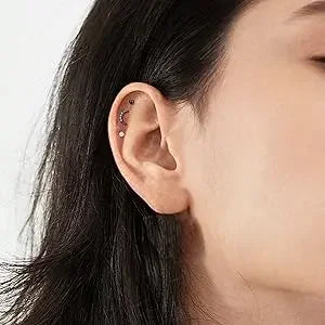Small Hypoallergenic Flat Back Stud Earrings - Piña Colada