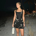 Sequin Halter Mini Dress - Piña Colada