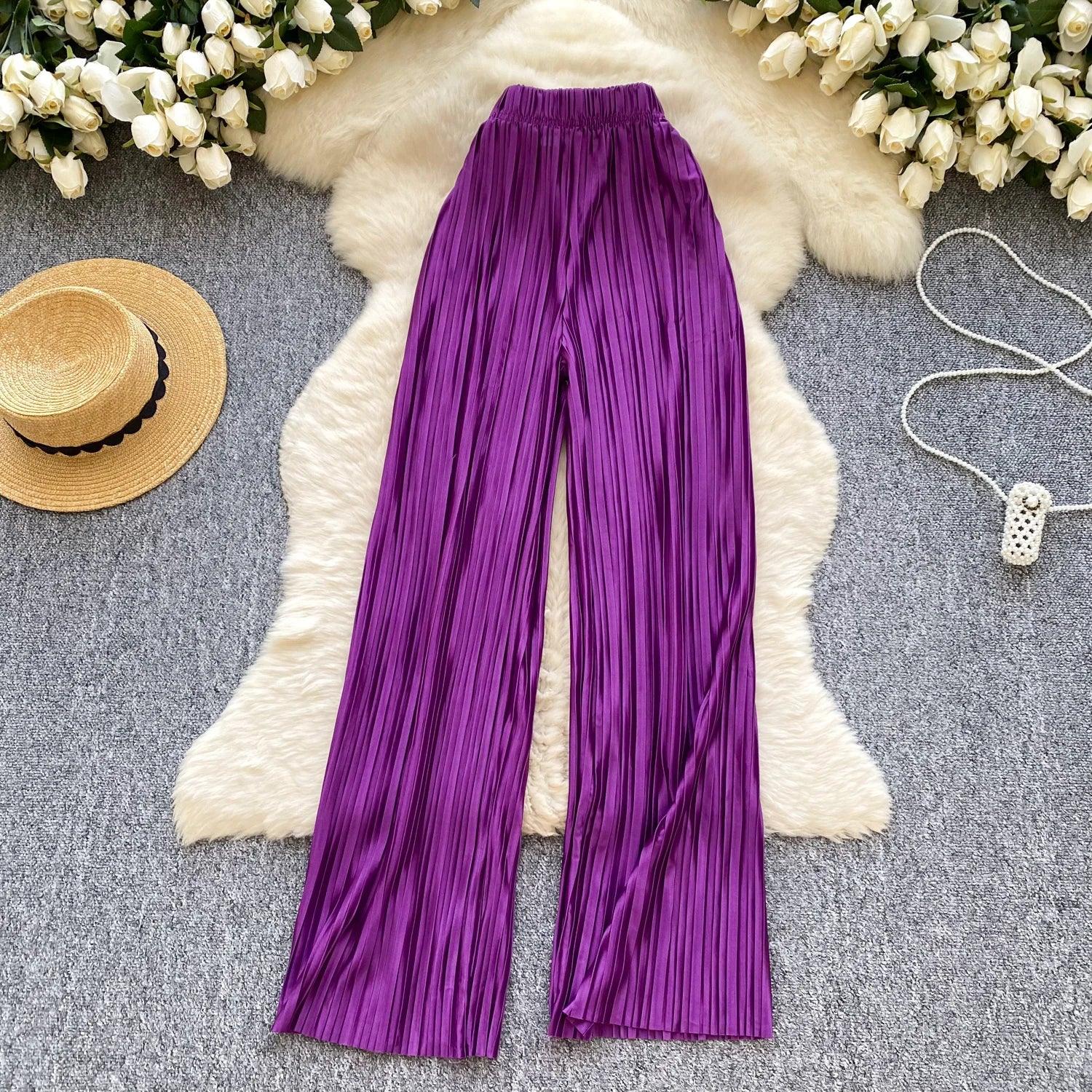 Summer Casual Pants Women High Waist - Piña Colada