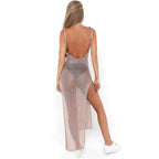 Bikini Cover Up Women Solid See Through - Piña Colada