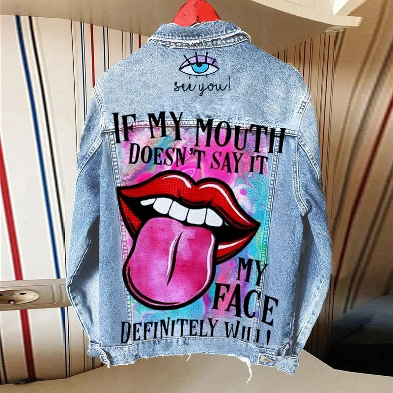 Denim Jacket Girl - Piña Colada