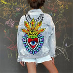 Denim Jacket Girl - Piña Colada
