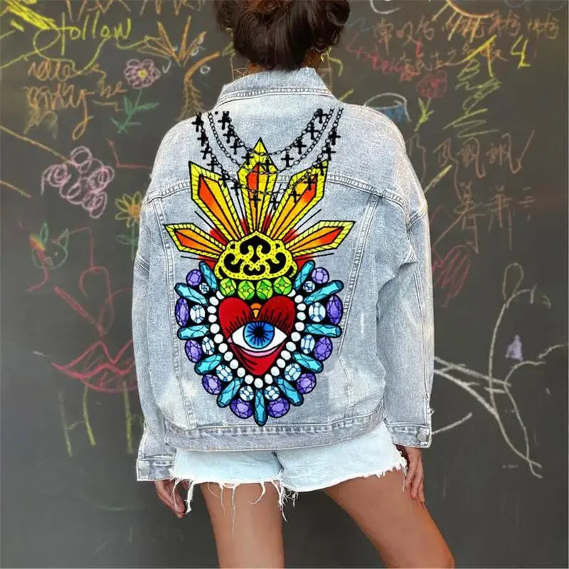 Denim Jacket Girl - Piña Colada