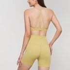 Yoga Shorts Sets High Waist Shorts Breathable