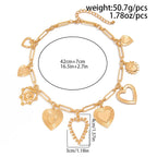 Big Love Heart Pendant - Piña Colada