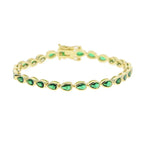 Zirconia Tennis Chain Bracelet - Piña Colada