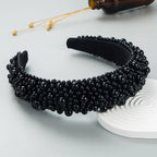 Baroque Pearl Wide Headband - Piña Colada