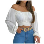 Off Shoulder Blouse - Piña Colada