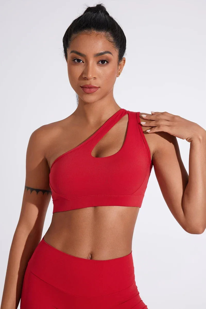 One Shoulder Sports Bras