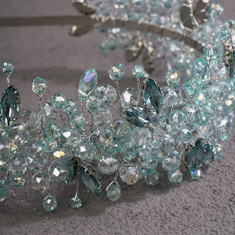 Handmade Rhinestones Tiaras - Piña Colada