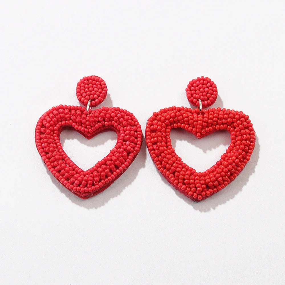 Love Beaded Earrings - Piña Colada