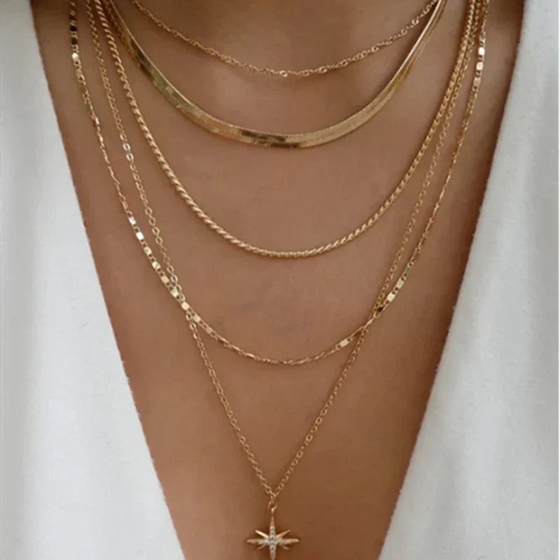 Bohemia Multilayer Necklaces - Piña Colada