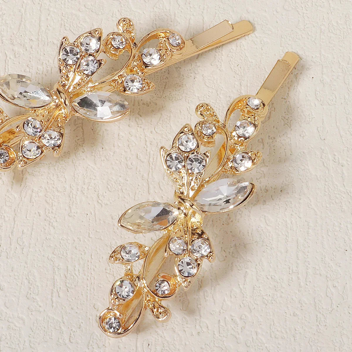 Clear Crystal Hair Pins - Piña Colada