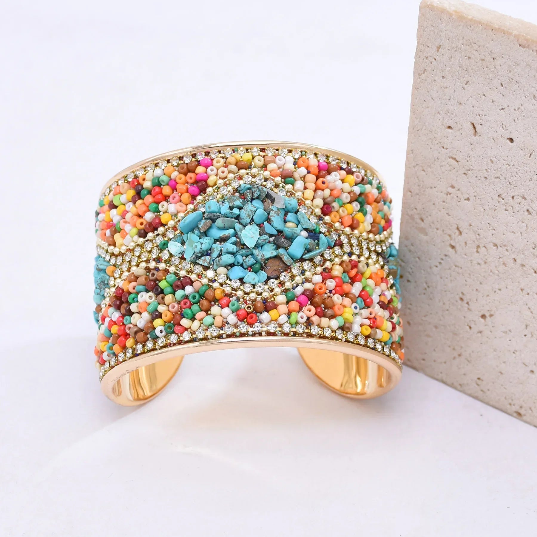 Bohemian Colorful Rice Beads Handmade - Piña Colada